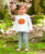 New Mud Pie PUMPKIN Tunic & Leggings Set 2 pc White Gray Orange 12-18 mos. gift