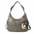 New Chala Sweet Tote Hobo Pewter Grey Gray Crossbody Shoulder Bag COW Coin Purse