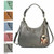 New Chala Sweet Tote Hobo Pewter Grey Gray Crossbody Shoulder Bag PUG Dog gift