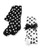 New Mud Pie 2 Styles Fuzzy Dots Tights Black& White Polka 0-6 Months gift