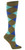 New Sock it to Me Knee High Socks ARGYLE GREEN & TURQUOISE Shoe 5-10 Women gift