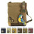 New Chala Canvas Patch Crossbody BLUE PARROT Olive Green Bag w/ COIN PURSE gift