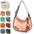 New Chala  Hobo Large Bag RED PARROT Pink Pleather Convertible w/ Coin Purse