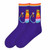 K. Bell Laurel Burch Women's Crew Socks 2 prs KIT KAT Cat Blue & Purple combo