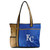 New MLB Carryall Tote Bag Purse Licensed KANSAS CITY ROYALS Embroidered Logo 