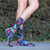 K. Bell Laurel Burch Women's Crew Socks 9-11 BUTTERFLIES Black Shoe 4-10 gift