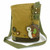 New Chala Handbag Patch Crossbody Messenger  Brown Bag Canvas HEDGEHOG gift
