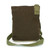Chala Patch Crossbody Messenger Bag Canvas w/ Coin Purse HEDGEHOG Dark Brown