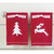 New Set of 2 Mud Pie Christmas Holiday French Knot Towels Tree Reindeer Gift Red