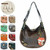  Chala CONVERTIBLE Hobo Large Tote Bag FOX Vegan leather Dark Brown + Coin purse