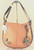 New Chala Hobo Crossbody Large Tote Bag BUTTERFLY Pleather PINK Convertible 