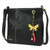 New Chala LASER CUT Crossbody Messenger Bag  Convertible Yellow BUTTERFLY Black