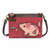 New Chala Mini Crossbody Bag Pleather Small Purse Convertible 3 Ways PIG Pink
