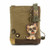 Chala Handbag Patch Crossbody Bag Canvas gift School Olive Green YORKSHIRE Dog