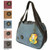 Chala Handbag Bowling Zip Tote MERMAID Large Bag Indigo Blue Pleather Coin Purse