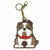 New Chala Purse Bag Charm Clip On Key Ring FOB Coin Purse  BULLDOG Dog gift