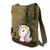 New Chala Handbag Patch Crossbody Messenger Olive Green Bag Canvas gift UNICORN