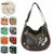  Chala CONVERTIBLE Hobo Large Bag BUTTERFLY Pleather II Dark Brown Coin purse