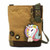 New Chala Messenger Patch Crossbody Brown Bag Canvas gift Coin Purse UNICORN