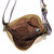 New Chala CONVERTIBLE Hobo Large Tote Bag OWL Metal Vegan leather Dark Brown