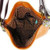 New Chala Hobo Crossbody Large Tote Bag FROG  Vegan Leather Orange Convertible