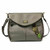 New Chala Charming Crossbody Bag Pleather Convertible OWL Pewter Grey Gray gift