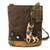 NEW Chala Messenger Crossbody Bag Canvas Dark Brown Purse GERMAN SHEPHERD Dog 