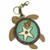 Chala Geldbörse Taschenanhänger Clip auf Schlüssel Ring Münze See Turtle Strumpf
