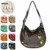 Neuf Chala Convertible Hobo Grand Sac Fourre-Tout Chouette Métal Vegan Cuir