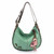 New Chala CONVERTIBLE Hobo Large Tote Bag FLAMINGO Vegan Leather Teal gift Green