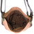 Chala Hobo Crossbody Large Bag FOX Vegan Leather PINK Convertible Coin Purse