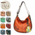 New Chala Hobo Crossbody Large Tote Bag MERMAID Orange Convertible Pleather gift