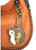 Chala Hobo Crossbody Large Bag Peather Orange Convertible HEDGEHOG Coin Purse