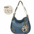 Chala Hobo Grand Sac Ivoire Paw Pleather Convertit Porte-Monnaie Bleu Marine