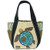 New Chala Handbag Carryall Zip Tote SEA TURTLE Beige Canvas Large Bag gift