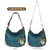 Neuf Chala Convertible Hobo Grand Sac Fourre-Tout Mer Tortue Vegan Cuir Bleu