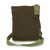 New Chala Handbag Patch Crossbody DARK BROWN Bag Canvas Messenger BUTTERFLY