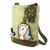 New Chala Patch Crossbody Purse Bag gift Messenger Canvas Sand Beige UNICORN