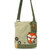 New Chala Handbag Patch Crossbody FOX Sand Brown Bag Canvas gift w/ Coin Purse