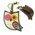  Chala Patch Crossbody HOOHOO OWL Bag Canvas Messenger Sand Beige Coin Purse