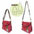 Neuf Chala Charmant Bandoulière Sac Pleather Métal Libellule Rouge Convertible