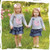 Nuovo Mud Pie 2 PC Uccello Chambray Gonna Play Set Regalo Grigio Blu Pasqua 2T 2