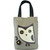 New Chala Handbag Simple Tote HOOHOO OWL Brown Canvas Purse Bag cute gift