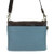 New Chala Mini Crossbody Bag Pleather Small Purse Convertible FAT CAT Blue Gray