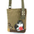 New Chala Handbag Patch Crossbody FAT CAT Bag Canvas gift School Olive Green