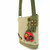Chala Patch Crossbody LADYBUG Bag Canvas gift Messenger Sand Beige w/ Coin Purse