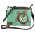 Chala Mini Crossbody SEA TURTLE Bag Pleather Small Purse Teal Green Convertible