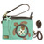 Chala Mini Crossbody SEA TURTLE Bag Pleather Small Purse Teal Green Convertible