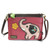 New Chala Mini Crossbody ELEPHANT Bag Pleather Small Purse Convertible Dark Pink