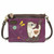 Chala Mini Crossbody Bag Pleather Purse Convertible 3 Ways SLIM CAT Purple gift